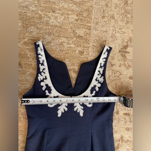 Lilly Pulitzer Gabby Shift Dress in True Navy size 00 retail $258 - Picture 10 of 11